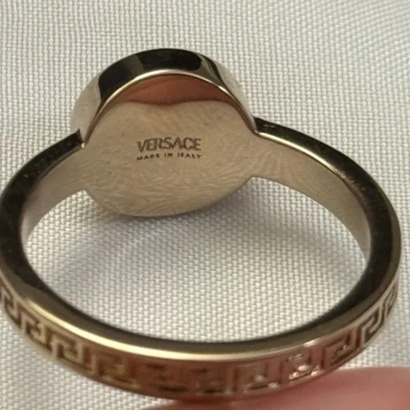 Versace Medusa Gold Ring NIB Size 10 - Picture 4 of 6